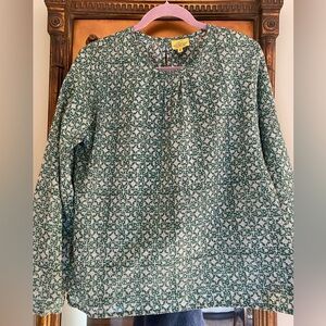 Roberta Rabbit, green and cream too, size small